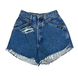 Vintage Rockies High Rise Denim Shorts